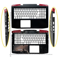 Enhanced Laptop Protective Shell - LCD Top Case, Bezel Cover, Palmrest, and Bottom Base Cover (Black C Shell)