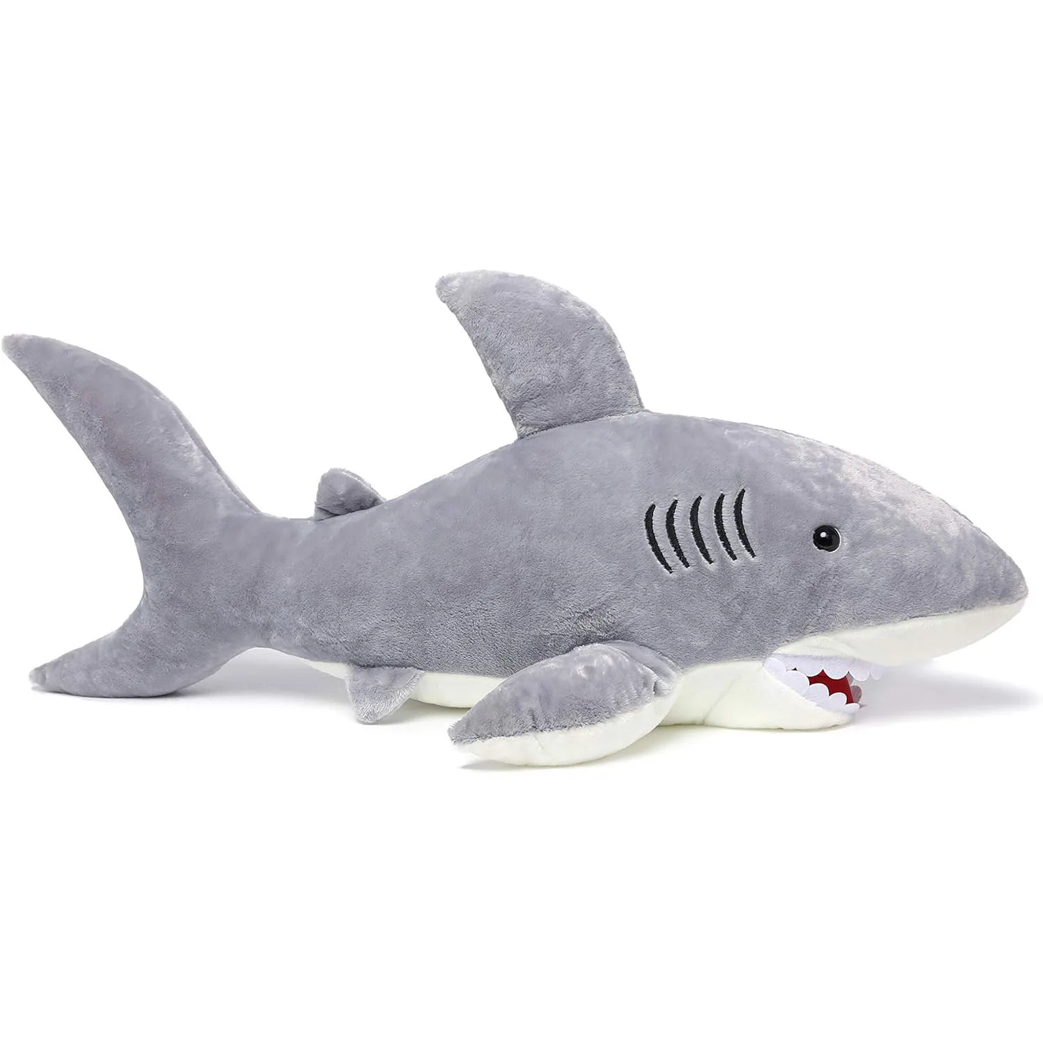 

50-130cm Giant Shark Plush Toy Soft Stuffed Animal Shark Pillow Cute Ocean Animal Plush Pillow Doll Toy Gift for Kids Girlfriend