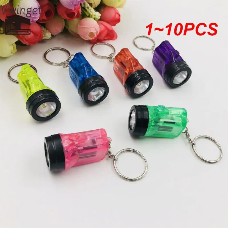 

1~10PCS Keychain Flashlight Mini Flashlights Pocket Emergency Light Waterproof Small Torches Super Bright Keychain Lights