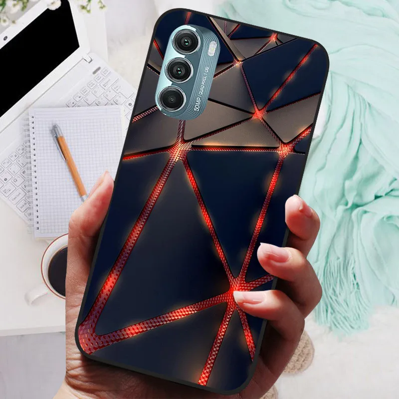 Lion & Wolf Black Silicone Soft Back Protective Case - Sleek & Stylish Cover