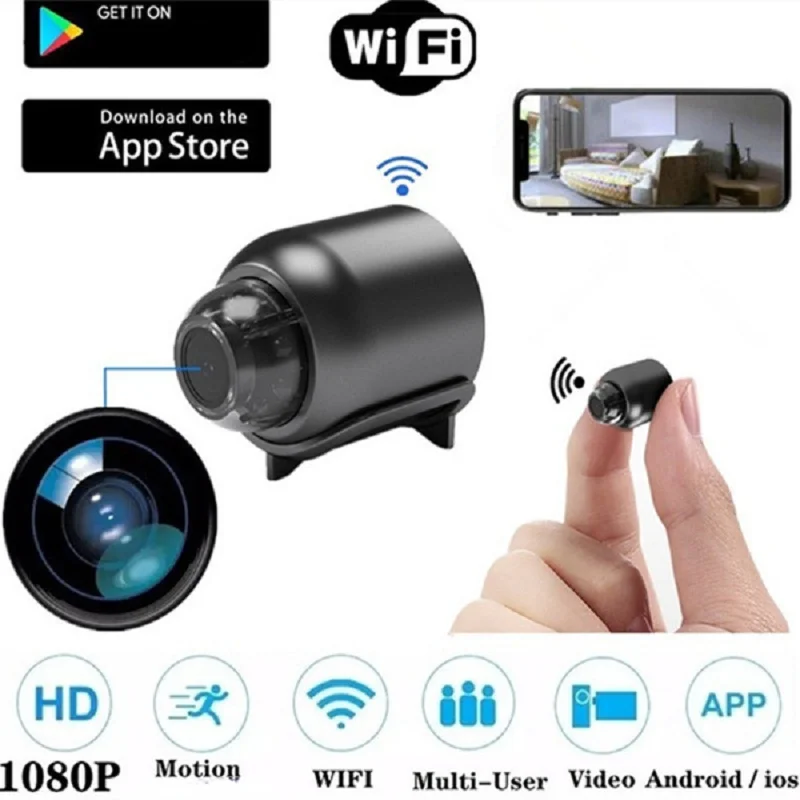 Spy Camera, 4K HD WiFi Hidden Camera, DIY Tiny Wireless Spy Cam, Mini  Camera for Home Surveillance Security Cameras with Motion Detection for  Indoor Outdoor(2.4GHZ Only, No Night Vision) : : Electronics