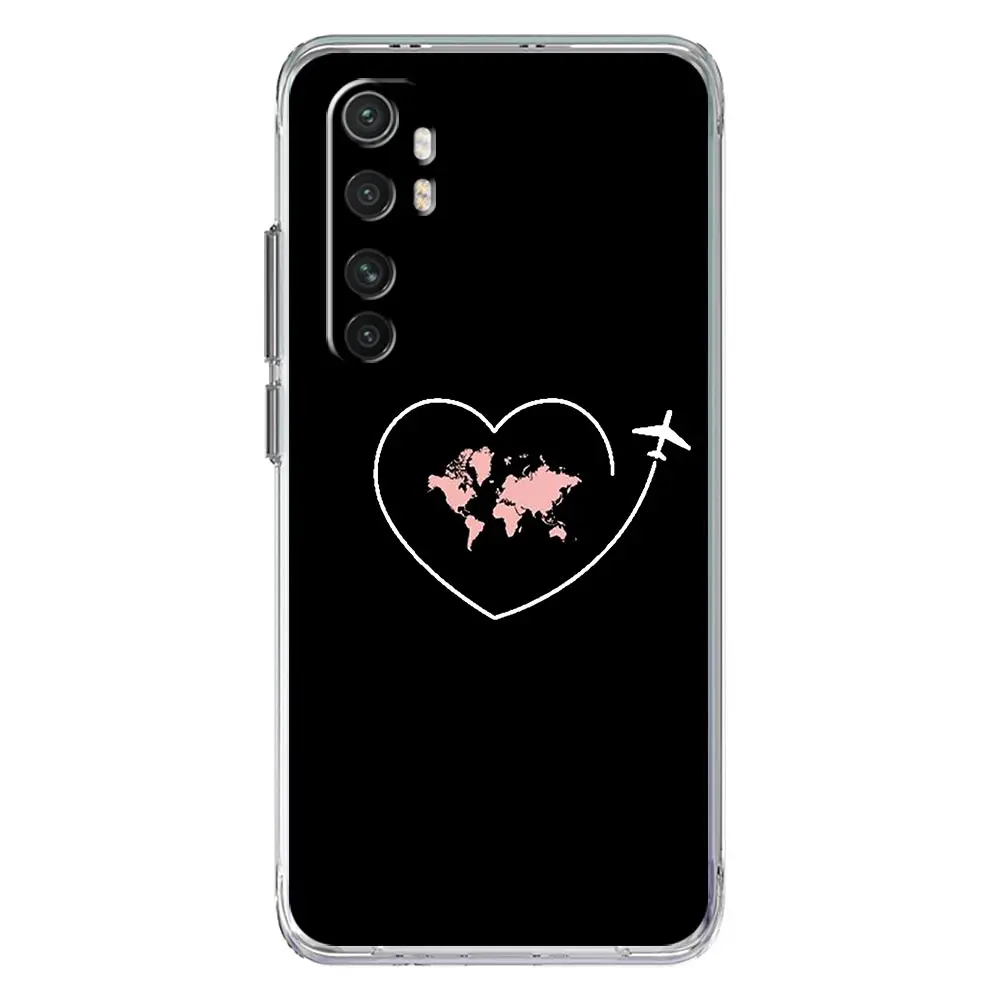 Cartoon World Map Scenery Direction Phone Case Cover