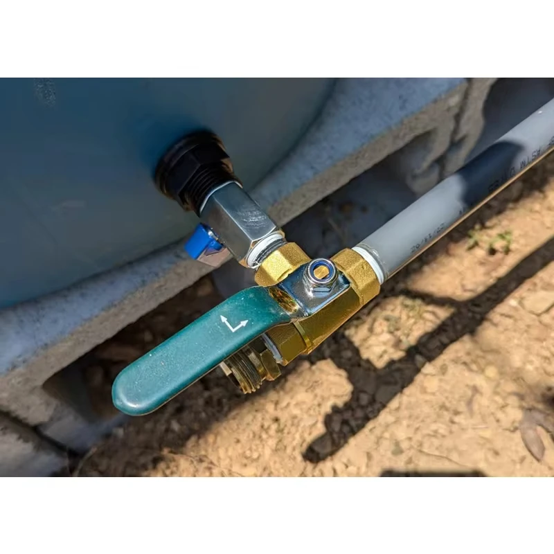 Brass Mini Ball Valve 1/4 and 3/8 Female x Male Shut-Off Valve switch control for Water Pumps Tanks Outdoor Faucet Air 6