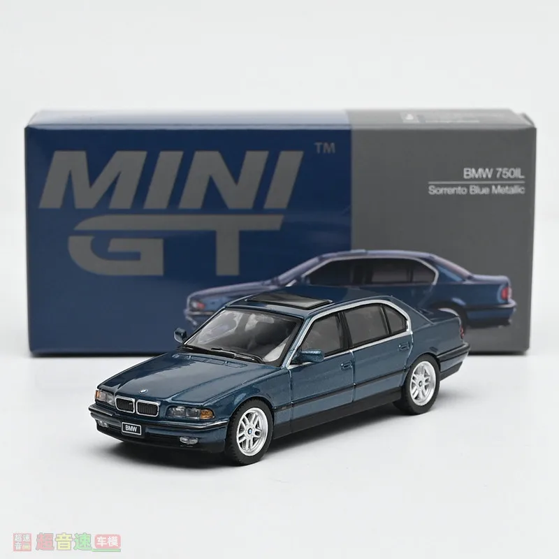 미니 GT 1:64 BMW 750IL 3D 시뮬레이션 합금 자동차 모델, 소년용 휴일 선물 장난감, 성인용 컬렉션 장식품.