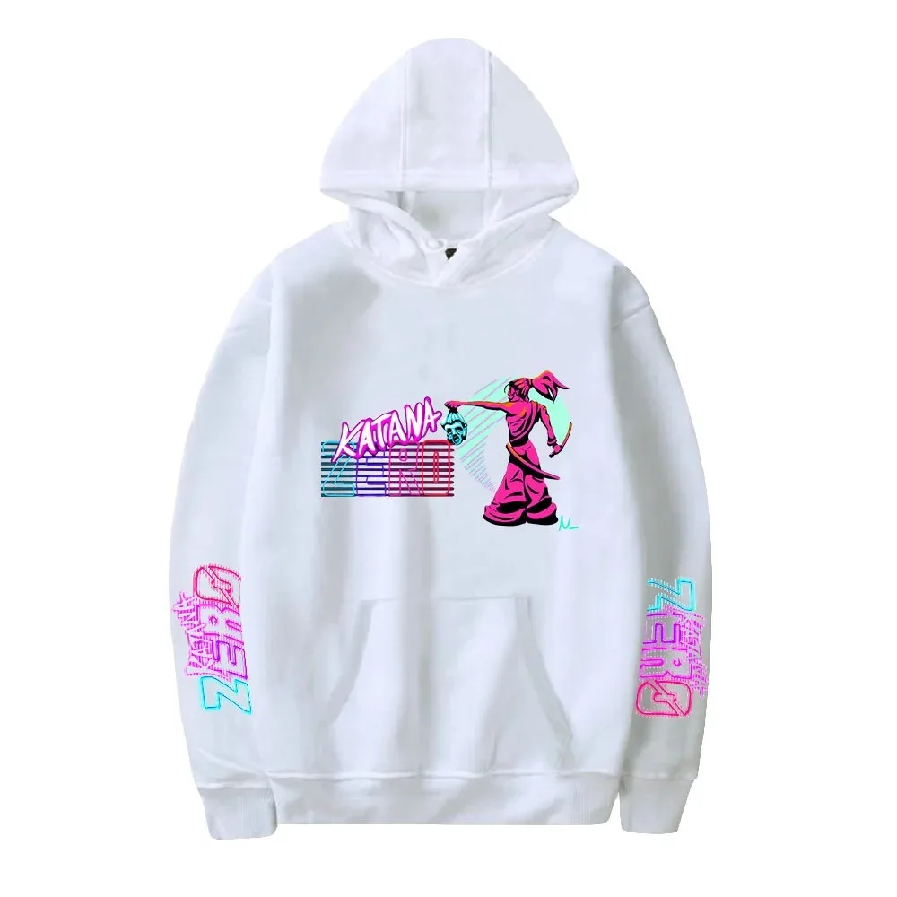 Katana Zero Hoodie Moletom Y2K Vintage Vaporwave Style Impress ã o Hoodie Jovens People Outono Com Capuz Men's Pullover 2024