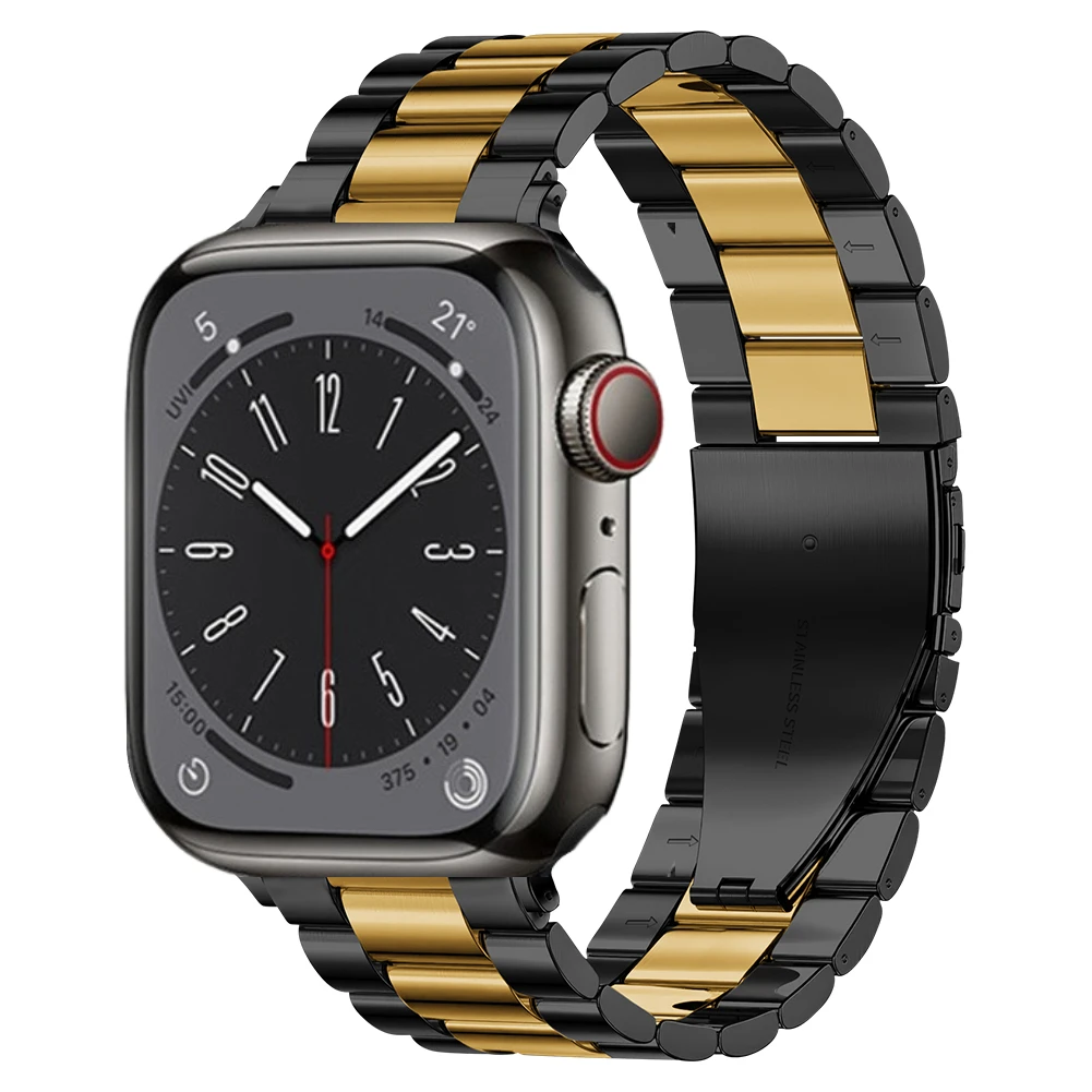 Premium Stainless Steel Metal Watch Strap - Elegant Bracelet Band