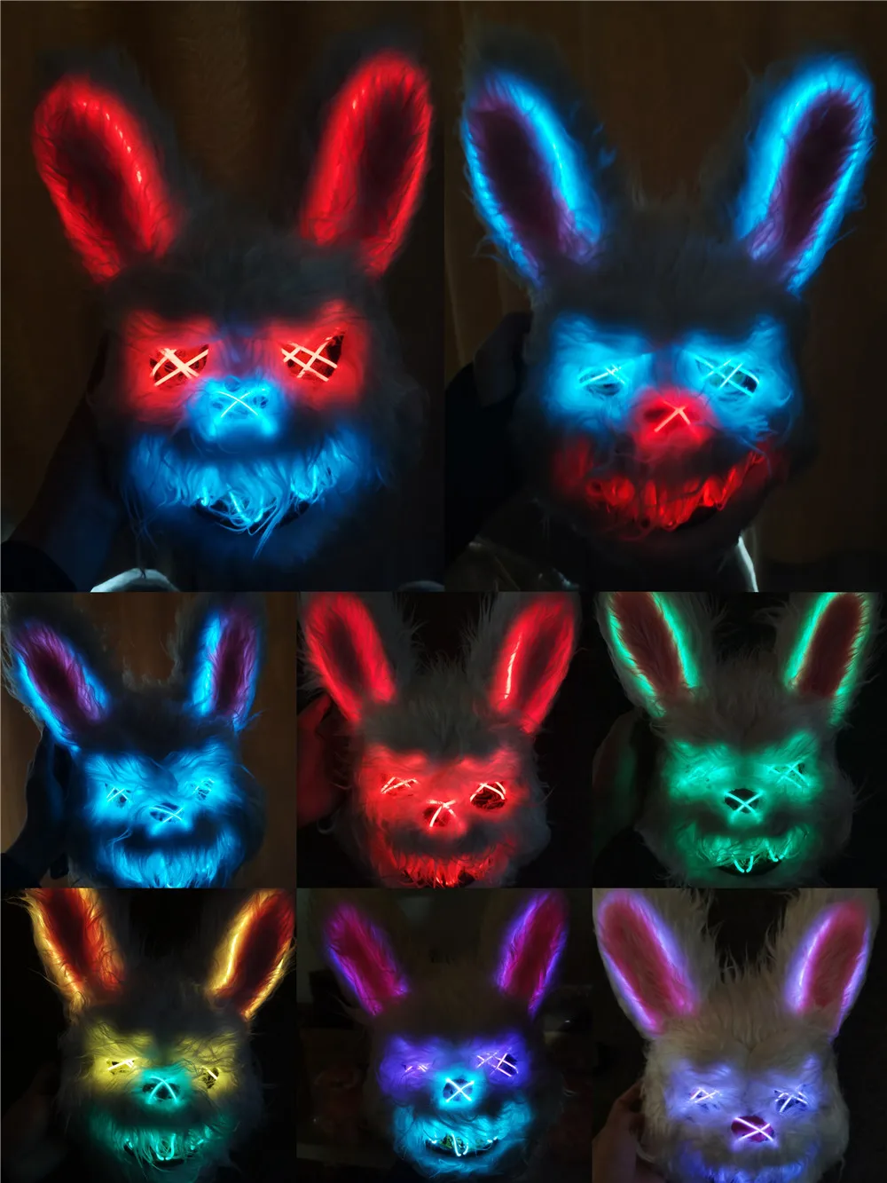 Bunny-Mask-Easter-Masquerade-LED-Rabbit-Mask-Glowing-Halloween-Party ...