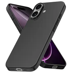 Elegant Black Matte Silicone Phone Case - Soft Back Cover - iPhone 13 Mini (Black Soft Case)