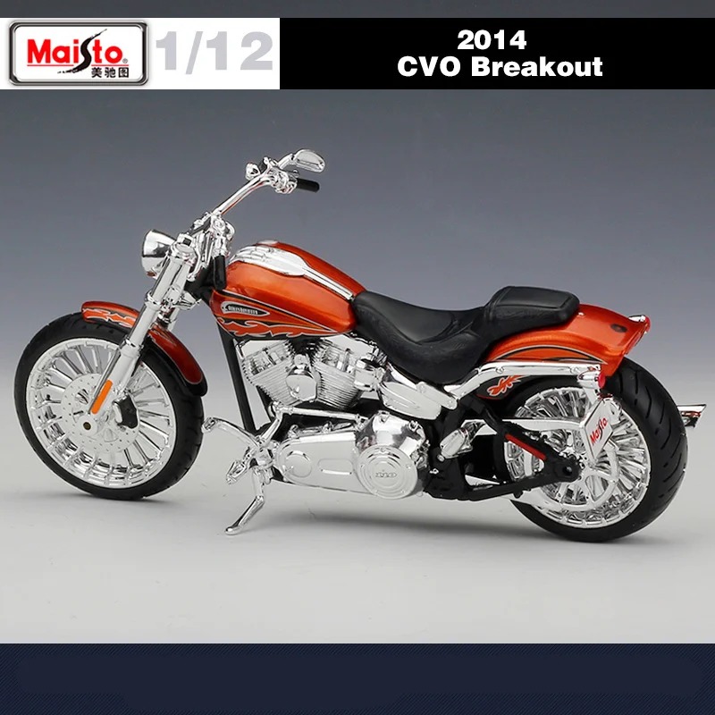 Maisto 1:12 Harley 2014 CVO BREAKOUT Alloy Racing Motorcycle Model Simulation Metal Street Motorcycle Model Childrens Toys Gifts 6