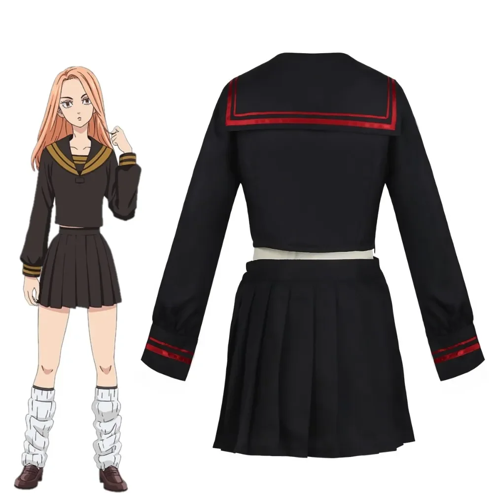 コスプレ衣装 shiba Yuzuha Shiba Cosplay Costume Anime Tokyo Revengers Dress Black