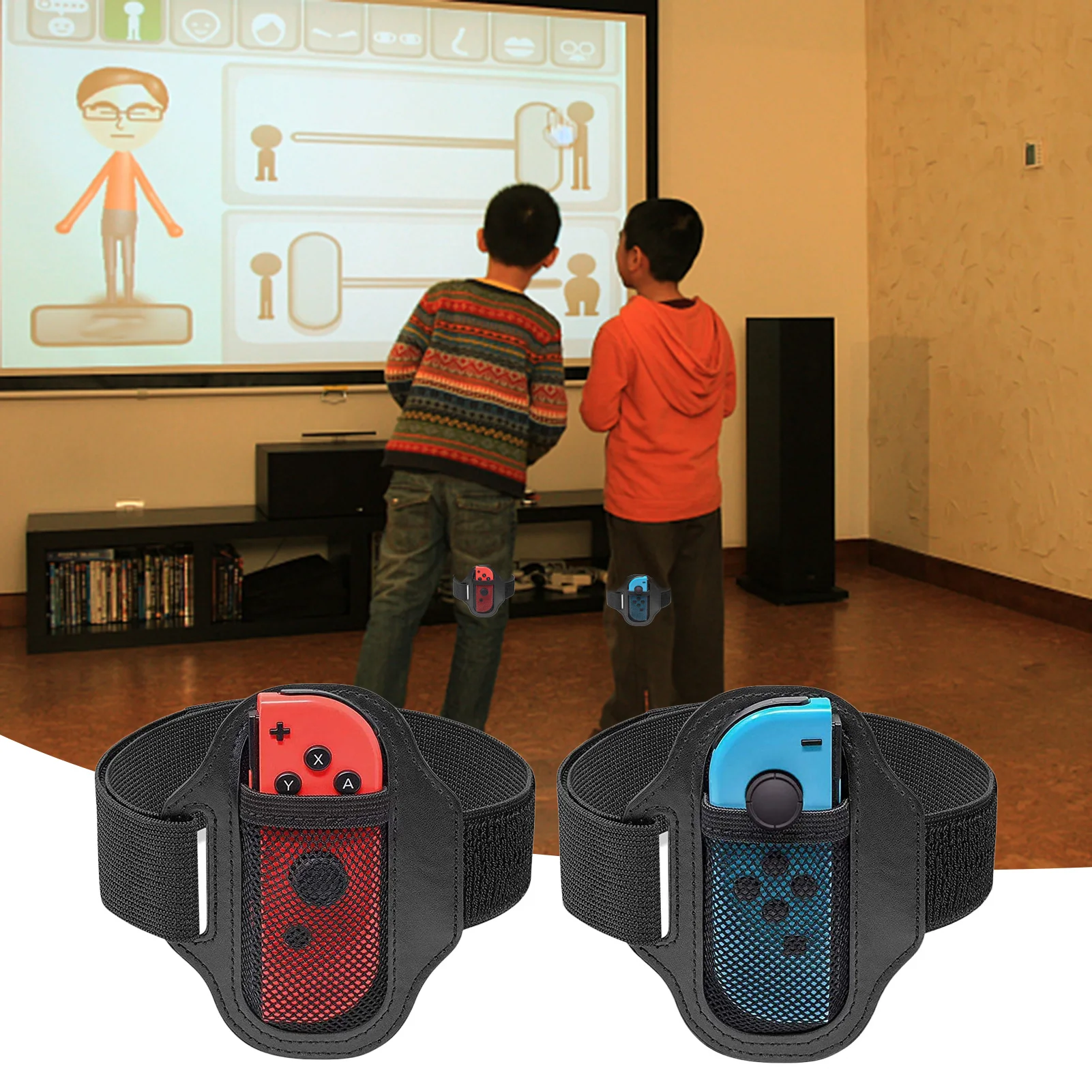 Leg Straps For NS Gamepad Adjustable Elastic Sports Straps Ring Easy To Use Fitness Ring Game Leggings Bandage