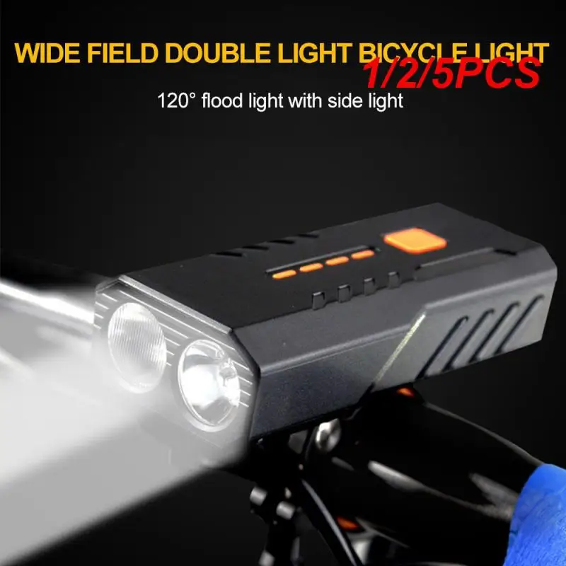 

1/2/5PCS Front Light Set USB Rechargeable Smart Headlight IP63 Waterproof LED Bike Lamp Cycling Flashlight Bike Light