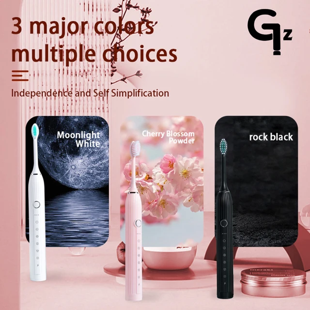 GeZhou N105 Sonic Electric toothbrush Adult children automatic toothbrush Rechargeable With 8 heads replacement IPX7 Tooth Brush 2