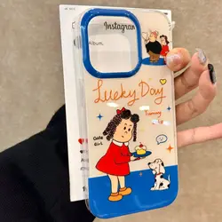 Charming L - Lulu Cute Girl Phone Case - Stylish Protective Back Cover - Samsung A02 4G (TTK - 253TKK23001A1)