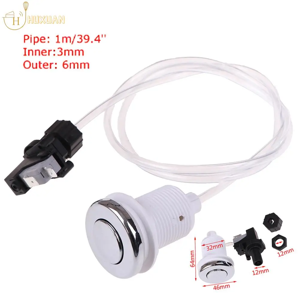 

16A Bath Tub Spa Waste Garbage Disposal Self-Lock Air Switch Push Button