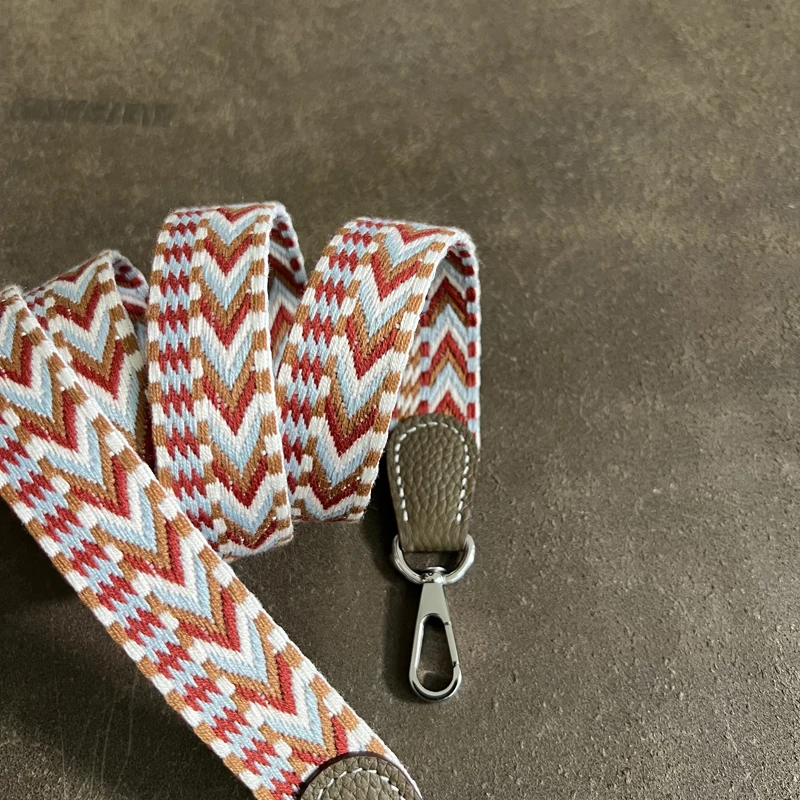 H Evelyn Shoulder Strap New Gold Full Hand Sewn Wax Thread Woven Ribbon Wrap Strap Lightweight and Comfortable Single Shoulder