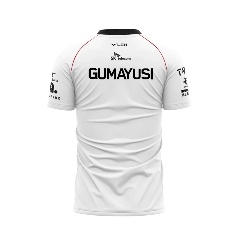 2024 New T1 Esports Team Uniform T-shirt League Of Legends World Finals Jersey T Shirt LOL Games Faker Fan Support Men Clothes 6