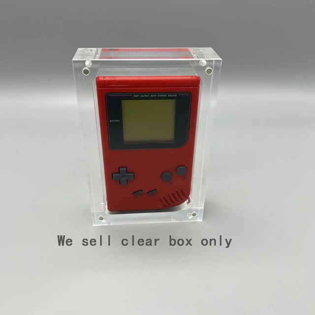 ゲームボーイ用の透明な磁気アクリルボックス,収納ケース,シェル 