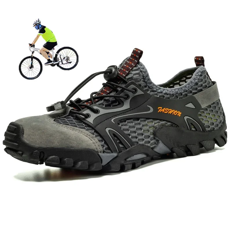 Cycling Shoes Mountain Bike Bicycle Self-locking Shoes Non-slip Breathable Bike Sneakers MTB Biking