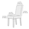 Velvet Chair Cover for Dining Room Spandex Stretch Super Soft Chair Slipcover for Kitchen Home Hotel Wedding Banquet 4