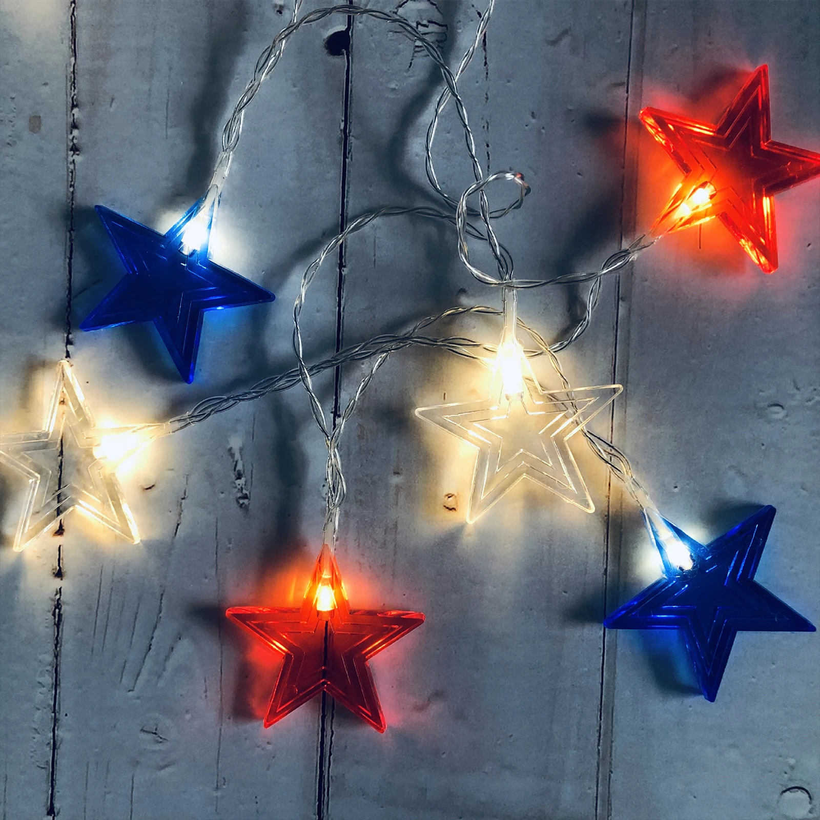 hanging fairy lights I30 LED Star Shaped String Lights Battery Operated for Holiday USA Independence Day Party Wedding Decoration Lights fairy lights in room