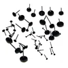 100Pcs 2m/6m/8m/12m Wool Felt Handmade DIY Needle Insert Glass Simulation Doll Eye Toy Dough Sculpture Food Carv Accessories Toy 2