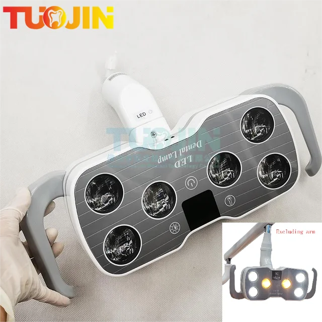 6LED Dental LED Lamp Oral Light Dental Operation Lighting LED Lamp For Dentist Chair Cold Warm Light Shadowless Induction Lamp