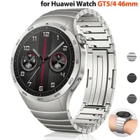 No Gaps Original Metal Strap for Huawei Watch GT4 46mm Stainless steel replaceable wristband Correa for Huawei GT5 46MM Bracelet 1