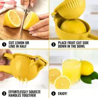 Home Manual Lemon Squeezer Aluminum Alloy Hand Pressed Orange Fruit Juicer Portable Practical Kitchen Tools Mini Blender 6