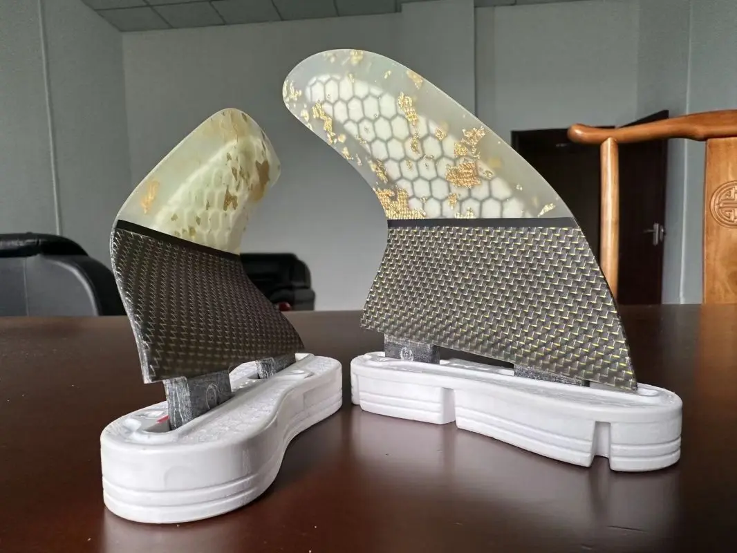 Twin Fins Future Sup Surf Accessory Surfboard Fin Kayak Thrusters Stand Paddle Board Curved Made of Honeycomb Fiberglass Fins