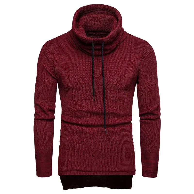 Sweater Men's New European and American Style Thickened High Collar Pullover Wholesale Christmas Shirts Men's Knitwear