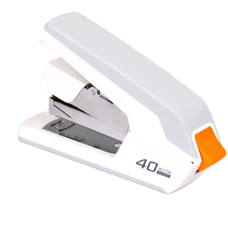 푸시 버튼 포함 수동 사무실 스테이플러 금속 표준 스테이플러, 40 장 용량, 노력 절약 바인딩 스테이플러, 12  스테이플