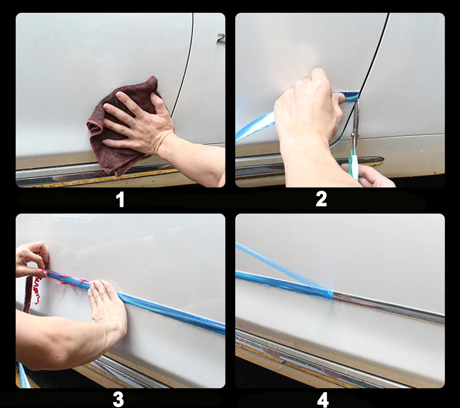 Universal Car Styling PVC Chrome Auto Car Body Kit Side Skirt Window Moulding Decoration Trim Strip Sticker 6mm 8mm 10mm 3M