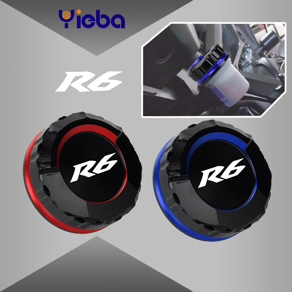 

2022 2023 FOR YAMAHA YZF R6 Motorcycle Rear Brake Fluid Cylinder Master Reservoir Cover Oil Cap YZFR6 2017 2018 2019 2020 2021
