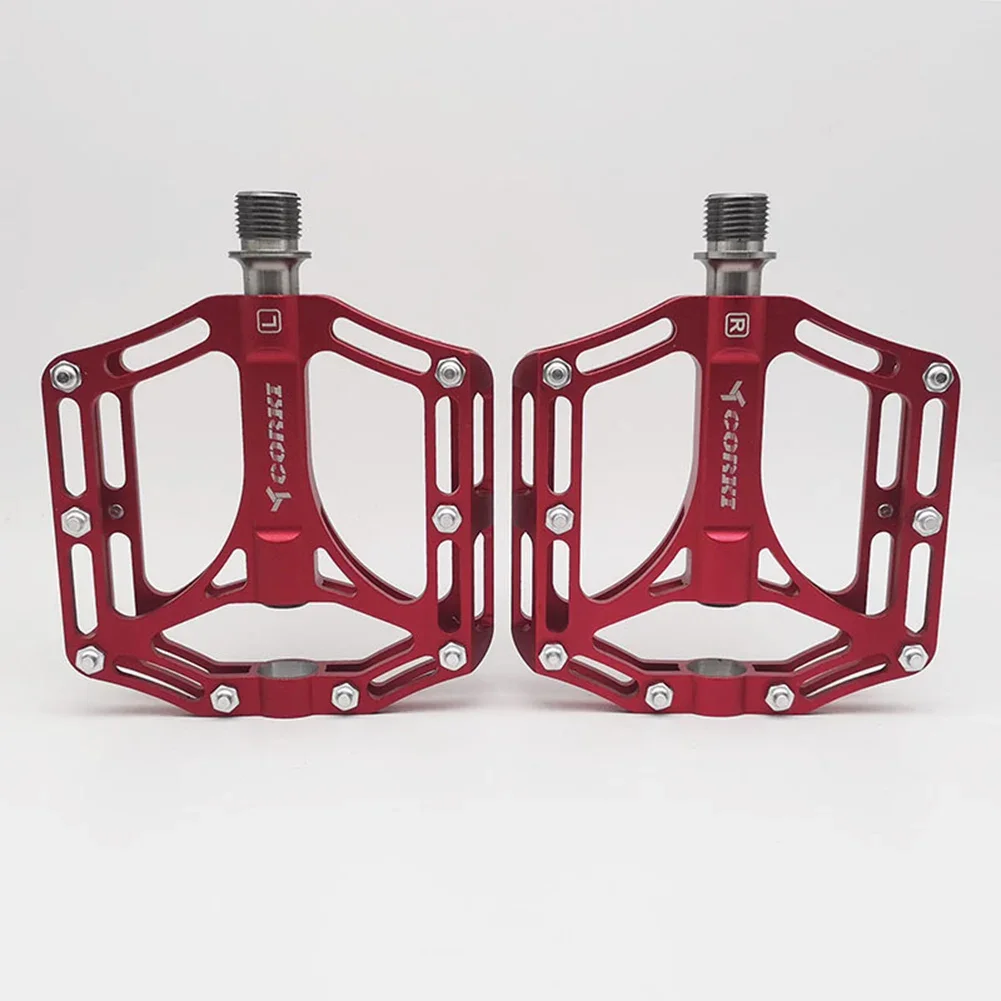 High Quality Bike Pedal 3 Ball Bearings 212g MTB Road Bicycle Strong Crawling 1 Pair 116x98x24mm Titanium Axis