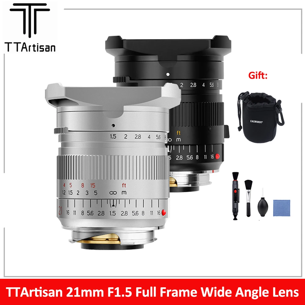 Obiettivo Grandangolare Ttartisan 21Mm F1.5 Full Frame Per Fotocamere Leica M-Mount Obiettivo Fotocamera Leica M-M240 M3 M6 M7 M8 M9 M9P M10
