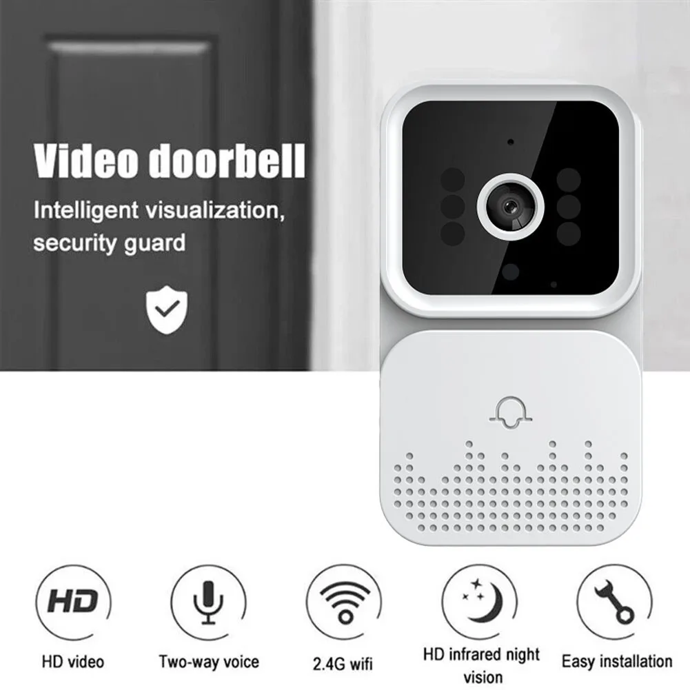 Video Doorbell M6 Wireless Wifi Phone Intercom Security Camera Door Ring Home Security Accessories Electronic Components