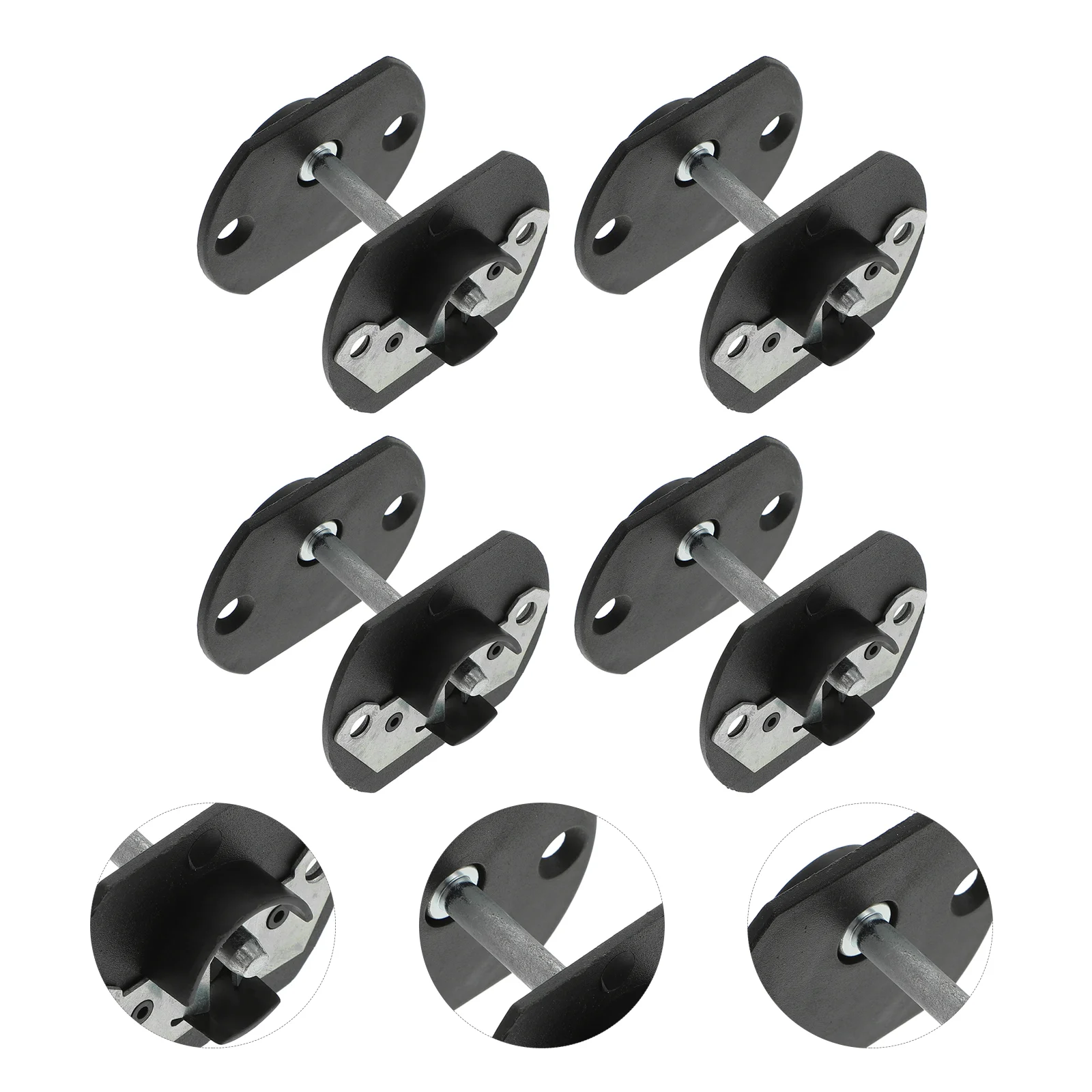 4 Sets Connection Buckle Frame Hooks Connector Pin-style Furniture Iron Sectional Couch Connectors