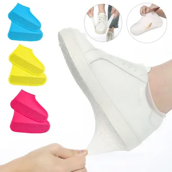 New Anti Slip Silicone Rain Shoe Covers Rubber Rain Boots Rain Shoe Cover Protector Waterproof Covers for Shoes YJ07