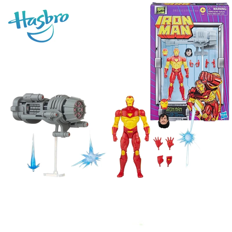 

In Stock Hasbro Marvel Legends SDCC 2022 Retro Cardback 6" Iron Man Plasma Cannon Comics Version Action Figure ModelToyGift