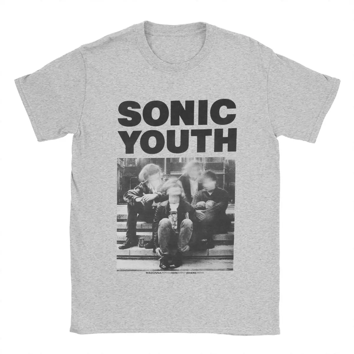 thumbnail image 1 of Póster de Sonic Youth, camisetas para hombre, camisetas de banda musical, camisetas de ocio, camisetas de manga corta con cuello redondo, camisetas de algodón puro, ideas de regalo, 1 of 5