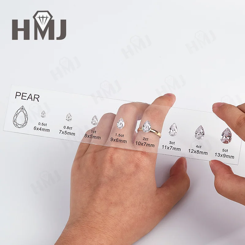 Upgraded version Smart Stones Tester Tools Gemstone Diamond Tools Size Reference Color Shape Master Stone Set for Jewelry Making
