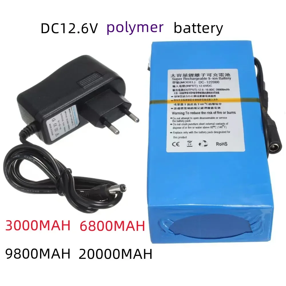 

100% Original Charge Protective DC 12V 20000mAh Li-ion Super Rechargeable Battery Backup Li-ion Battery Pack Free shipping