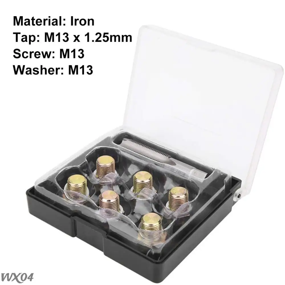 Car Repair Combination Suit M13x1.25 Iron Oil Pan Thread Repair Tools Kit Oil Drain Plug Screws Bolt Set