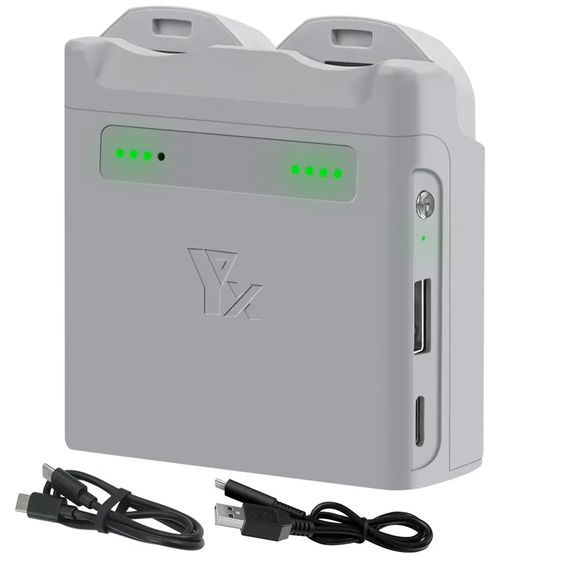 Chargeur Double Canal pour Batterie DJI Neo - 8.6V/5A avec Câbles USB