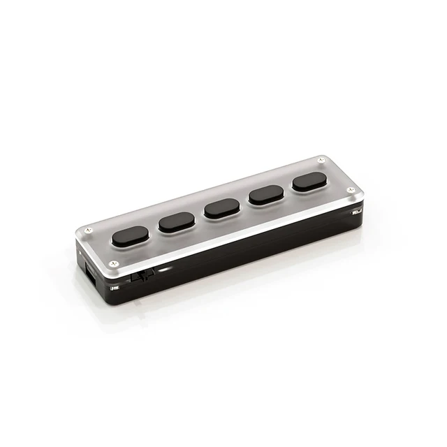 Felvétel Könyv Néma Vezeték Nélküli Kézi Billentyűzet 5 Key Silent Silicone Mini Testreszabott Parancsikon