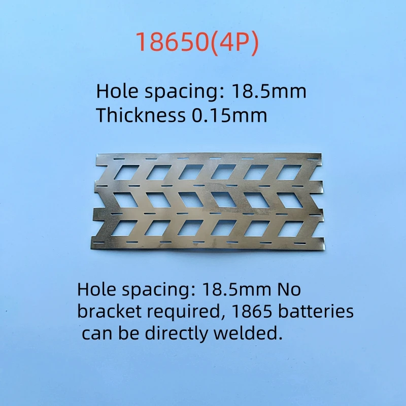 홀 간격 18.5mm 니켈 스트립 리튬 배터리 니켈 스트립 18650 배터리 팩용 2P/3P/4P 스폿 용접 니켈 벨트