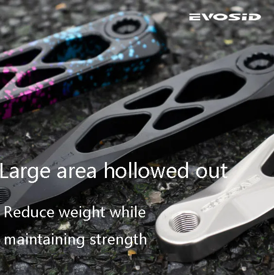 Description Picture 2 of itemEVOSID Mountain Bike DUB Crankset Hollow One-piece Crankset 165mm 170mm 175mm CNC High-strength Cranks 5DEV Made Of Aluminum