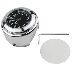 Motorcycle Handlebar Mount Waterproof Clock with Wrench (BK)