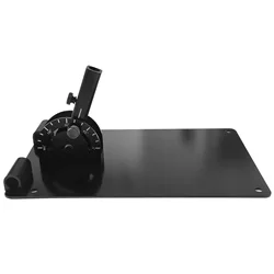 Golf Practice Plate with Adjustable Guide - Durable Metal Trainer Aid for Perfecting Your Golf Swing & Putting Skills (Black)